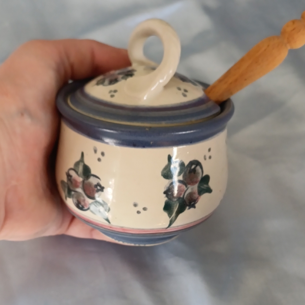 Small Blueberry Patterned Dish